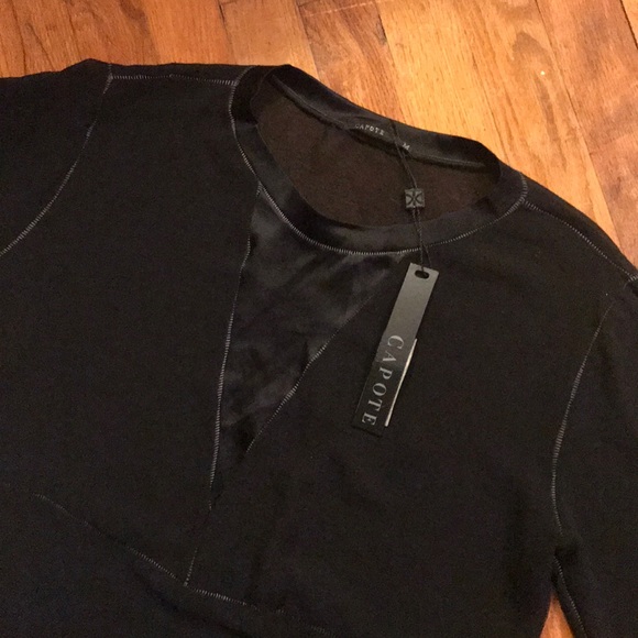 Black Sheer Tunic - Picture 3 of 4